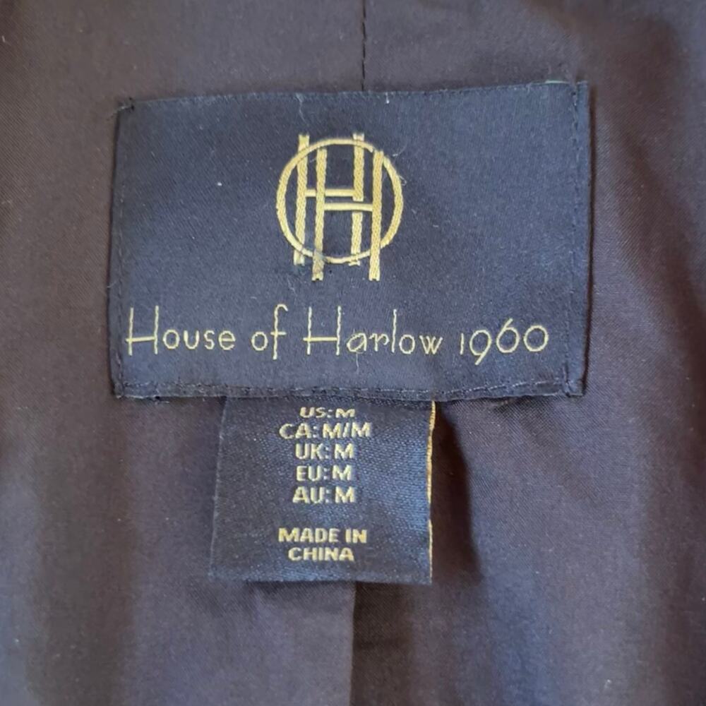 House of Harlow 1960 Blazer Houndstooth Cropped - Picture 8 of 10